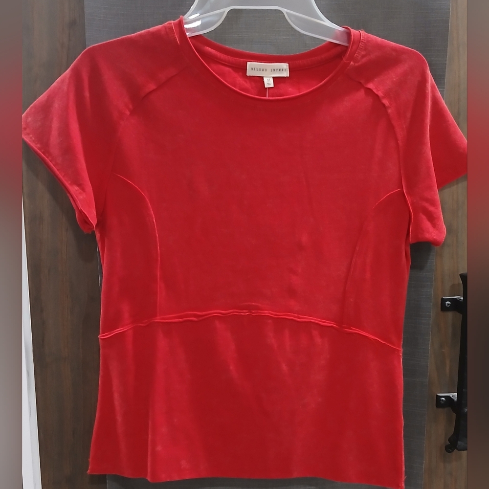Velvet Torch Vibrant Red Blouse